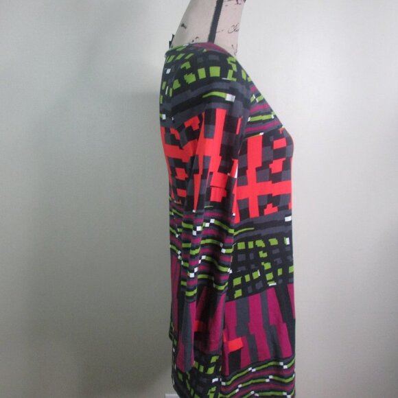 Lynn Ritchie Silver Tunic Blouse XS Colorful - Picture 7 of 11